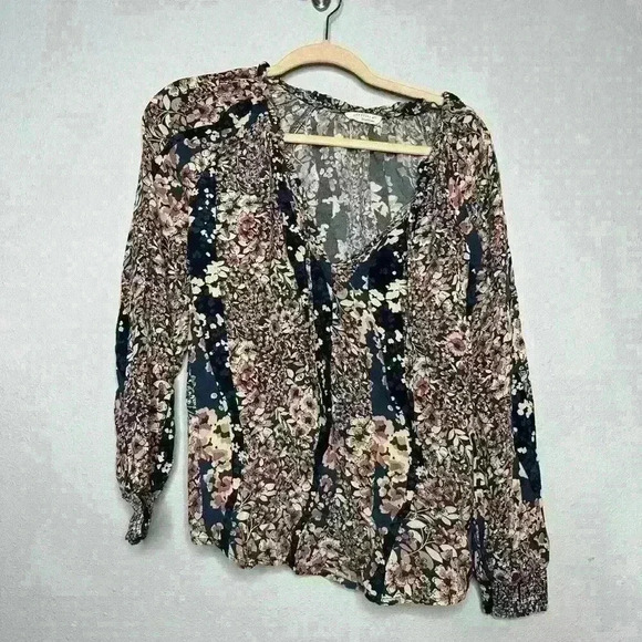 Lovestitch floral Maddie blouse size medium - Picture 4 of 7